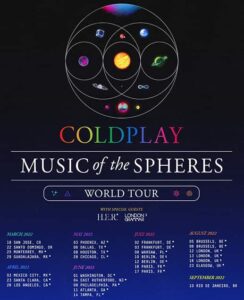 Coldplay Tour 2022 - Tour Dates & Tickets